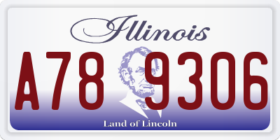 IL license plate A789306