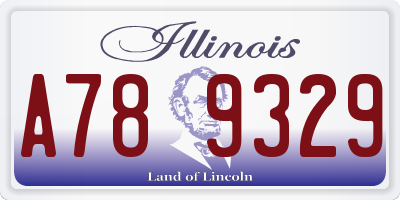 IL license plate A789329