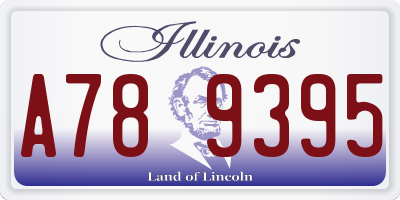IL license plate A789395