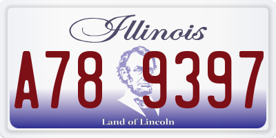 IL license plate A789397