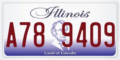 IL license plate A789409