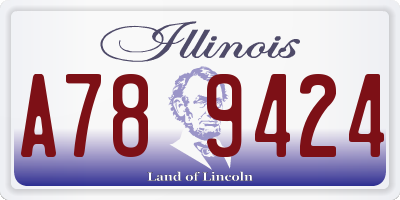 IL license plate A789424