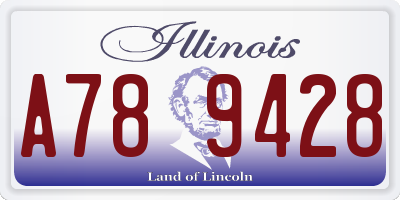 IL license plate A789428
