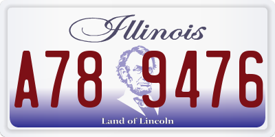 IL license plate A789476