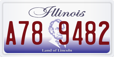IL license plate A789482