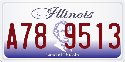 IL license plate A789513