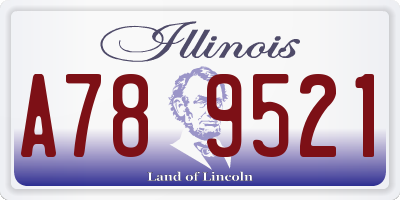 IL license plate A789521