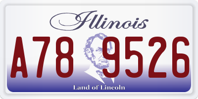 IL license plate A789526