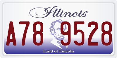 IL license plate A789528