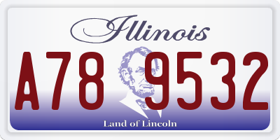IL license plate A789532