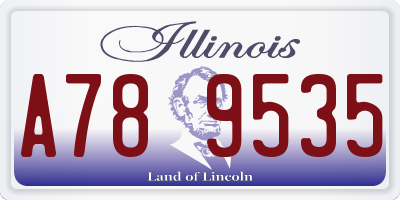 IL license plate A789535