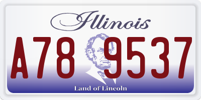 IL license plate A789537