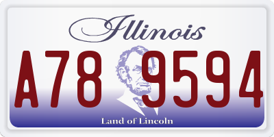 IL license plate A789594