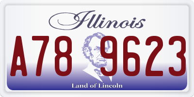 IL license plate A789623