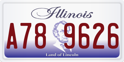 IL license plate A789626