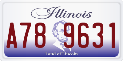 IL license plate A789631