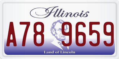 IL license plate A789659