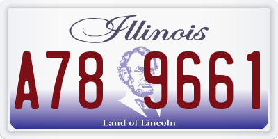 IL license plate A789661