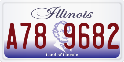 IL license plate A789682