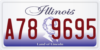 IL license plate A789695
