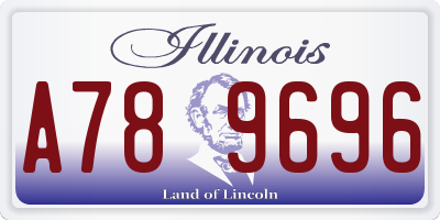 IL license plate A789696