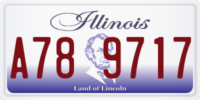 IL license plate A789717