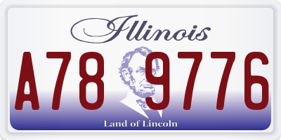 IL license plate A789776