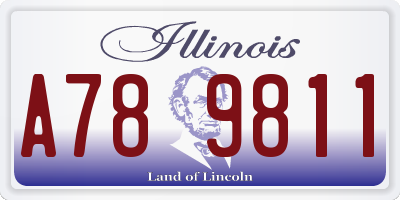 IL license plate A789811