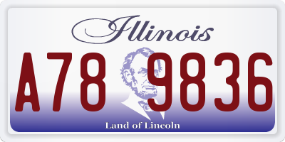 IL license plate A789836