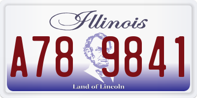 IL license plate A789841
