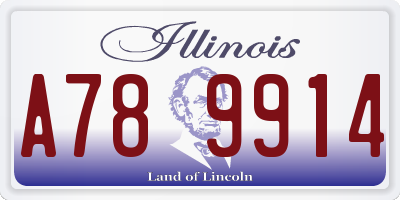 IL license plate A789914