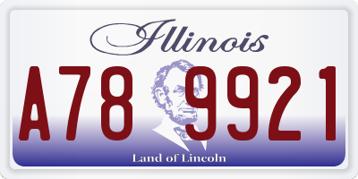 IL license plate A789921