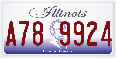 IL license plate A789924