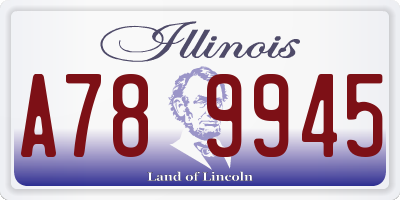 IL license plate A789945