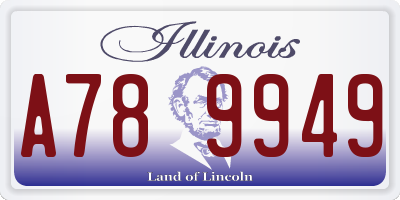 IL license plate A789949
