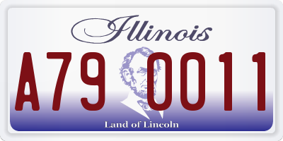 IL license plate A790011