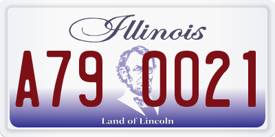 IL license plate A790021