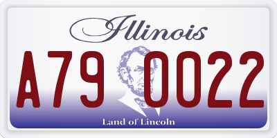 IL license plate A790022