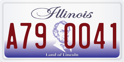 IL license plate A790041