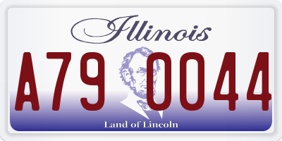 IL license plate A790044