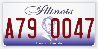 IL license plate A790047