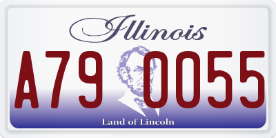 IL license plate A790055