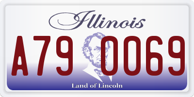 IL license plate A790069
