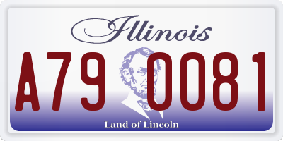 IL license plate A790081