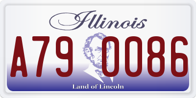 IL license plate A790086