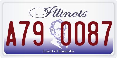 IL license plate A790087