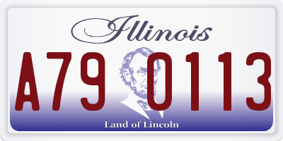 IL license plate A790113