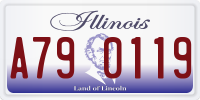 IL license plate A790119