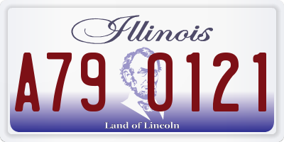 IL license plate A790121