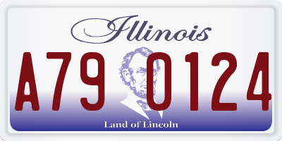 IL license plate A790124